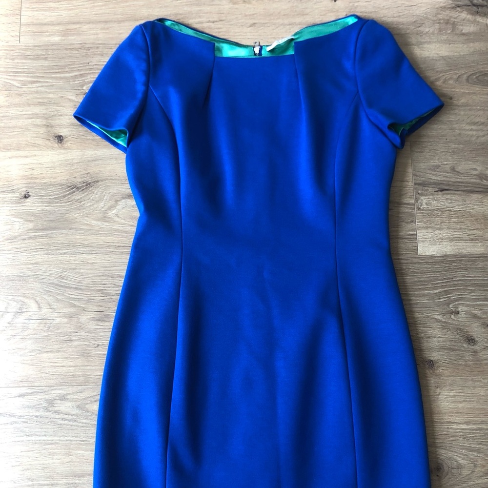 T Tahari Royal Blue Short Dress